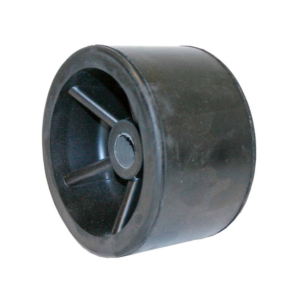 Side roller, Ø120x77 mm, black, rubber