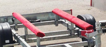 Carpeted bunks - 2000 mm, without uprights and fixings - (pair) I TORBARINA