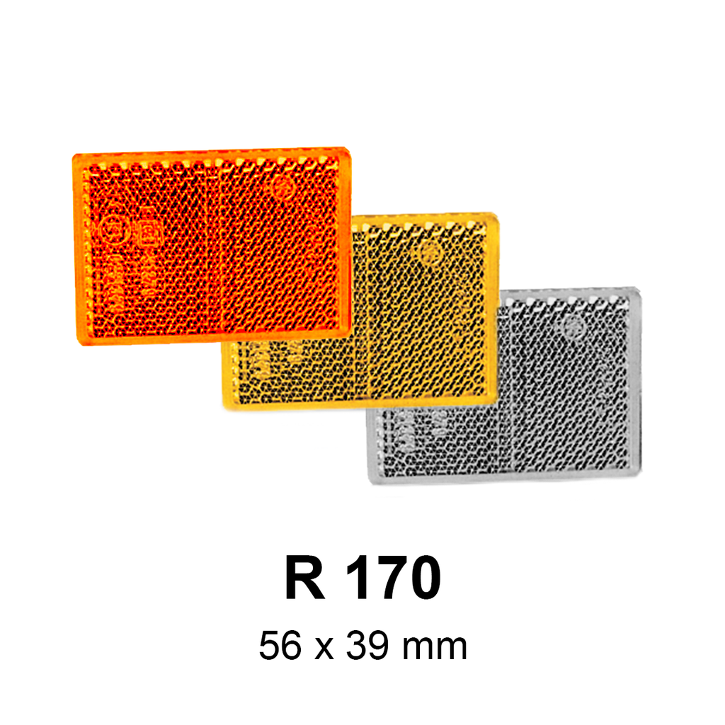 Reflex reflector, yellow, 56x39mm, Jokon