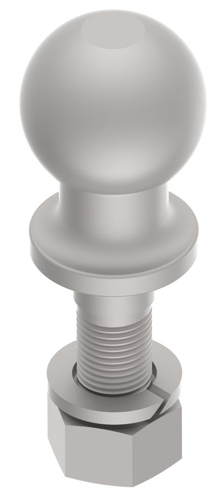 Vučna kugla / kuka 50 mm, M22x2,0, s maticom i navojem, 1600 kg