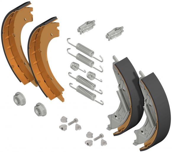 Brake shoes Knott I set 250x40 I 1800/3500kg I for one axle