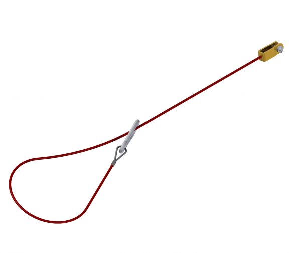 Safety cable Knott I red I 1050mm