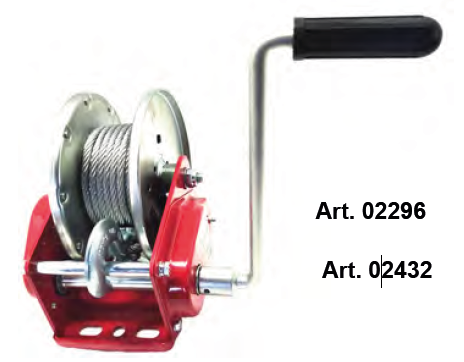 Winch Leo Livio, 1600kg, 10m cable and hook