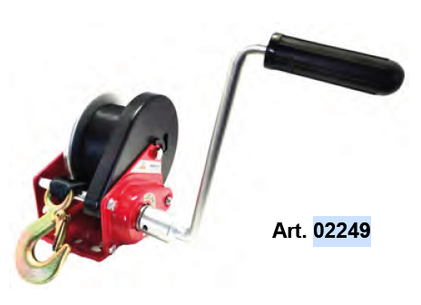 Winch Leo Livio, 650kg, 6m strap and hook