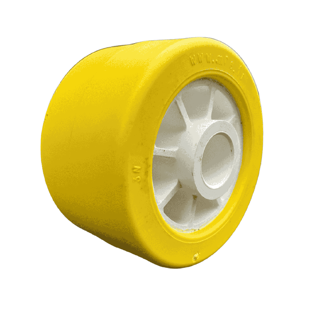 Bočni roler elastomer/polymer I Ø100x60x21mm I žuti MR