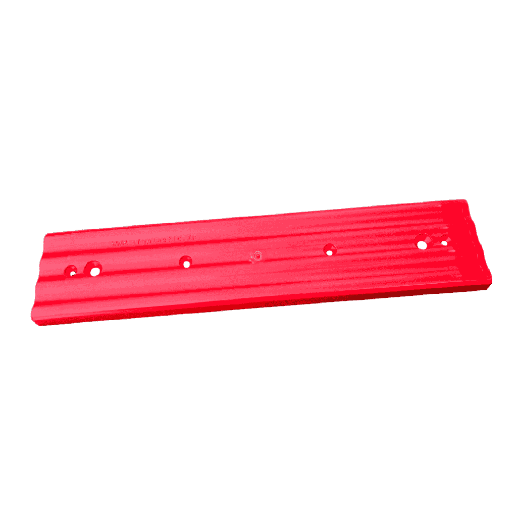 Plata plastična-bočna skija I 400x88x3mm I crvena MR