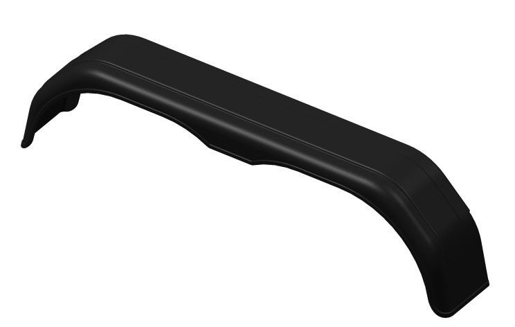 Mudguard tandem KNOTT I plastic I black I 14"