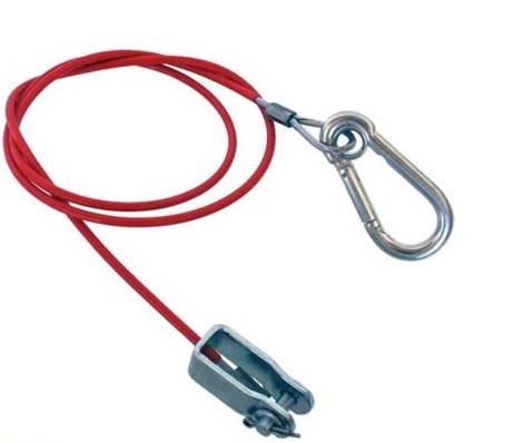Safety cable I LL I 1000mm I red