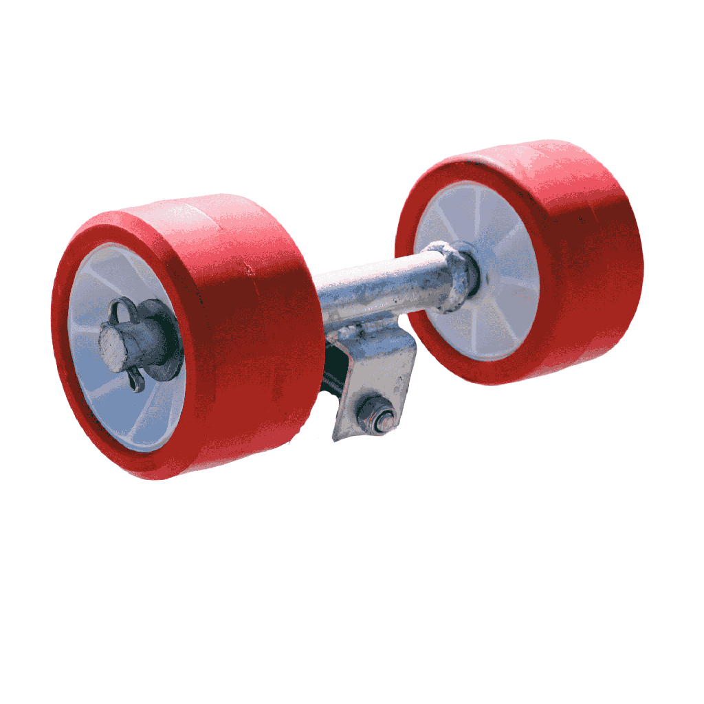 Side rollers on wing bracket I solid I Ø120