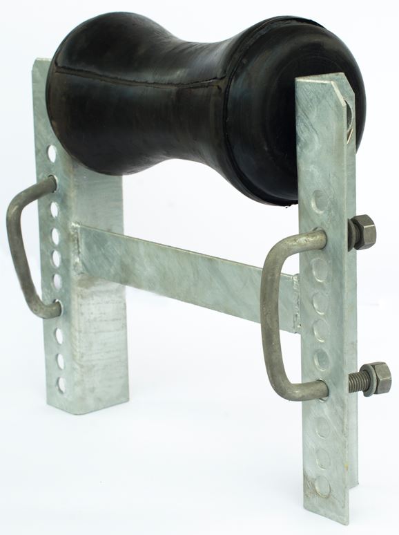 Keel roller assembly - 230 mm keel roller with H bracket I TORBARINA