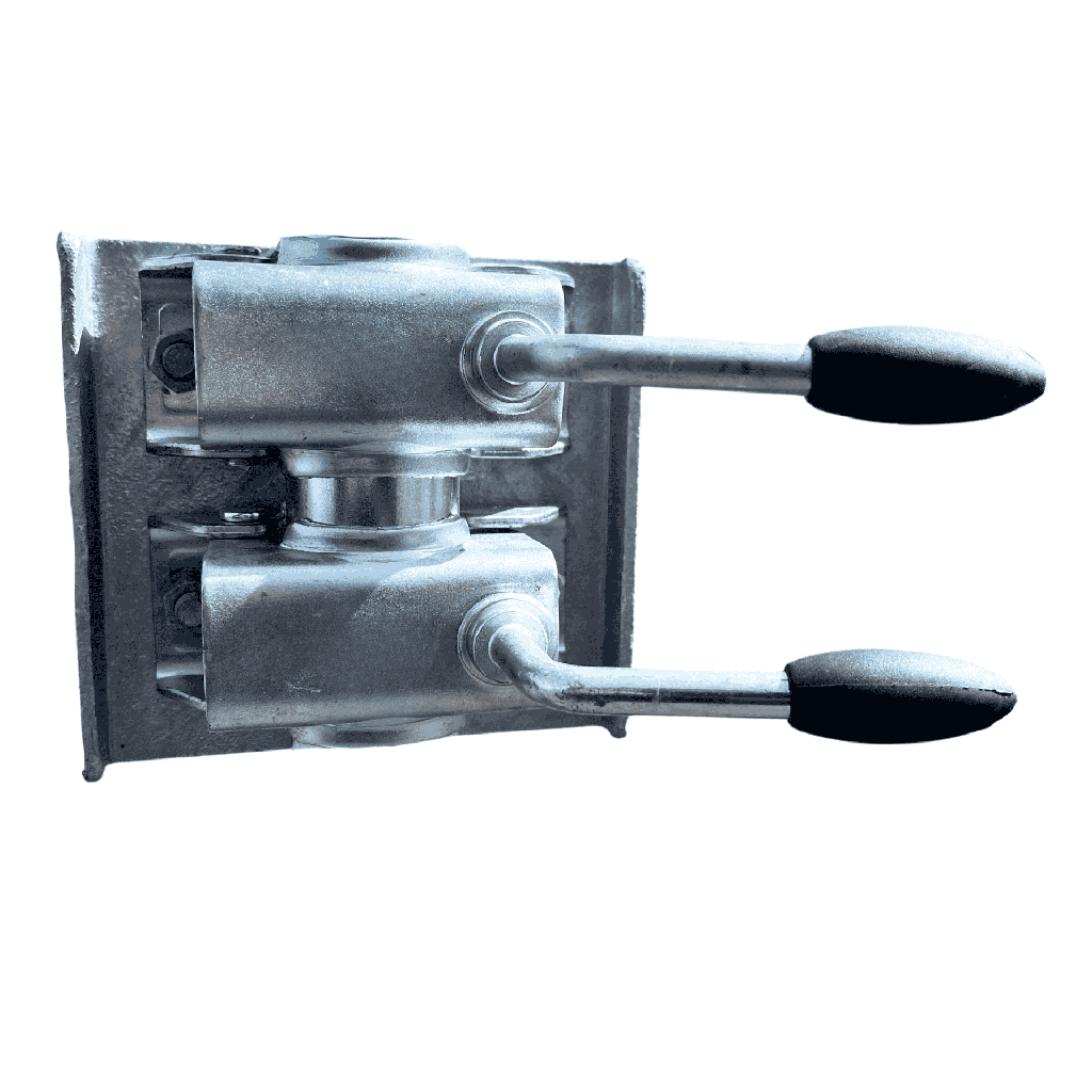 Holder assembly with two jockey wheel clamps Ø48 and screws I TORBARINA 