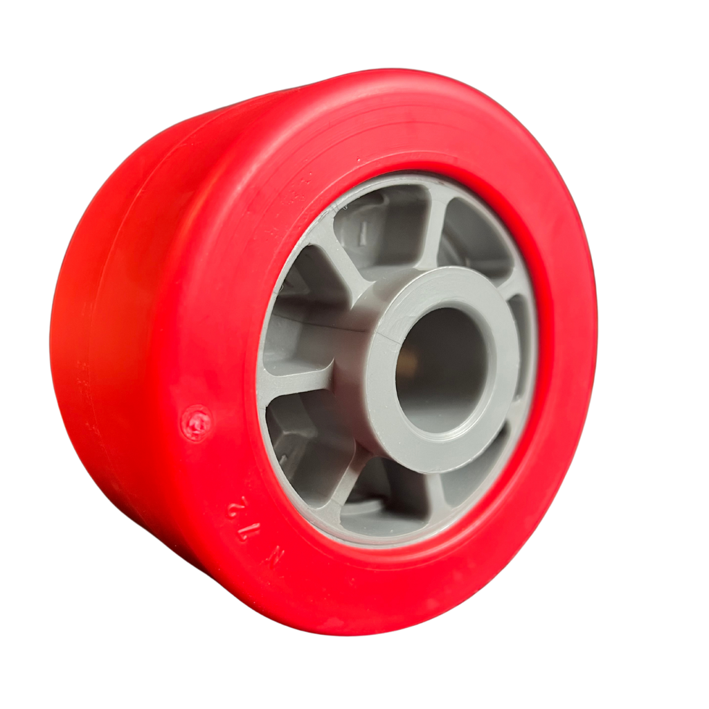 Side roller polymer I Ø100x60x20,5mm I grey - red MR