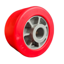Bočni roler elastomer/polymer I Ø100x53x20,5mm I sivo - crveni MR