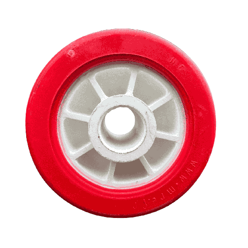 [20219] Side roller polymer I Ø120x70x21mm I red MR