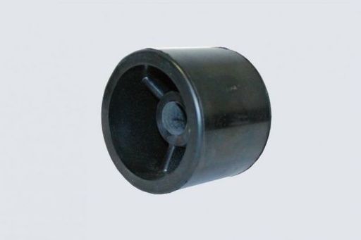 [2092] Side roller, Ø80x69 mm, black, rubber