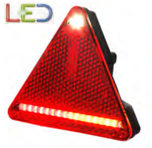 [1762] Triangular LED light + 7m cable left