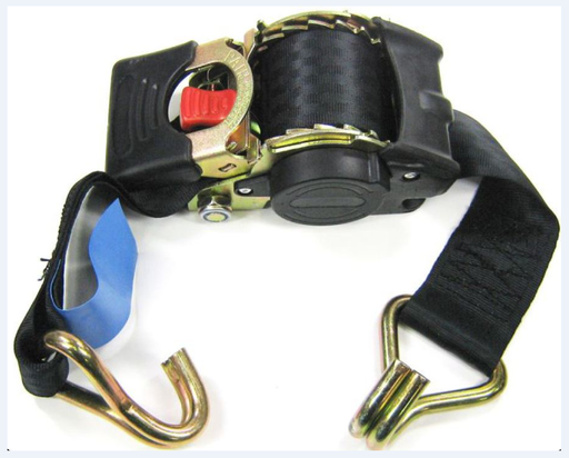 [442] Automatic retractable lashing strap, 750kg, 50mm, L=0.4-3.0m