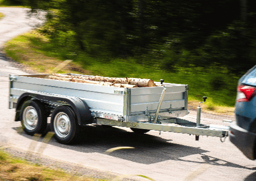 [449] Box trailer Torbarina T075M6 double axle 750 kg