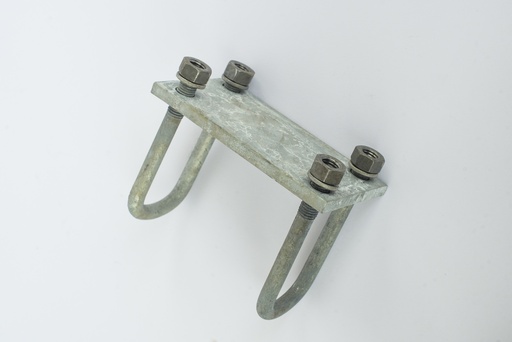 Clamp assembly - set of 2 U-bolts with mounting plate and nuts I TORBARINA